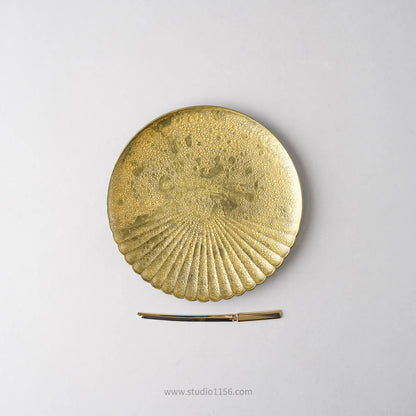 有田焼 片菊割プレート(S) 16.5cm